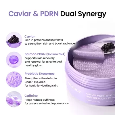 Biodance - Caviar PDRN Eye Patches, 30 pares