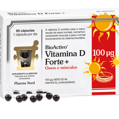 BioActivo Vitamina D Forte + 80 cápsulas