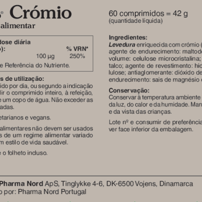 BioActivo Crómio 60 comprimidos