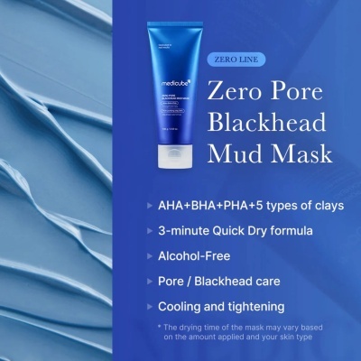 Medicube – Zero Pore Blackhead Mud Mask, 100g