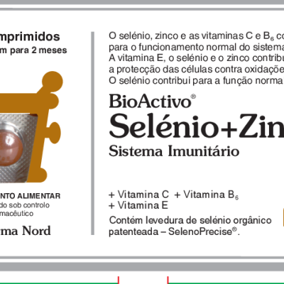 BioActivo Selénio + Zinco 60 comprimidos