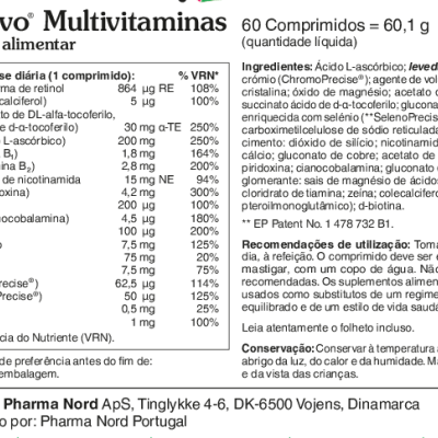 BioActivo Multivitaminas 60 Comprimidos