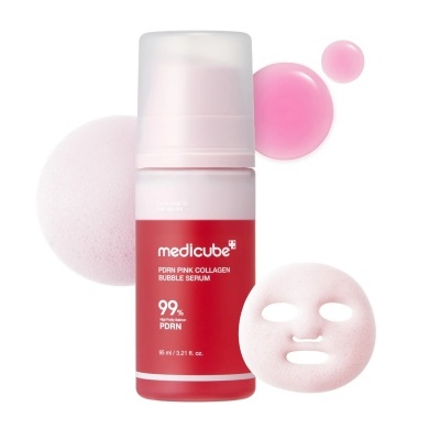 Medicube – PDRN Pink Collagen Bubble Serum, 95ml