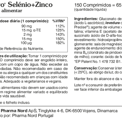 BioActivo Selénio + Zinco 150 comprimidos