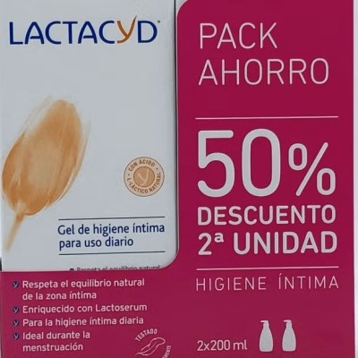 Lactacyd Gel Íntimo 2x200mL