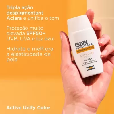 Isdin FotoUltra 100 Active Unify Color Fluído com Cor SPF50+ 50ml