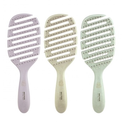 Escova de cabelo aranha flexível Natural Fiber