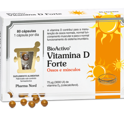 BioActivo Vitamina D Forte 75 µg 80 cápsulas