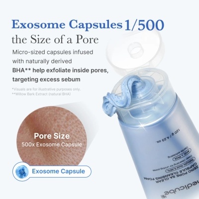 Medicube – Zero Pore Clear Capsule Cleansing Foam, 120ml