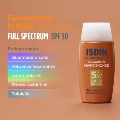 Isdin Fotoprotetor FusionWater Magic Color Tom Bronze SPF50+ 50ml