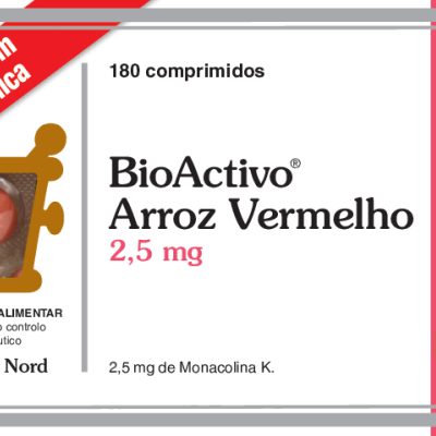 BioActivo Arroz Vermelho 2,5 mg 180 comprimidos