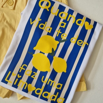 T-shirt personalizada Quando a vida te der limões