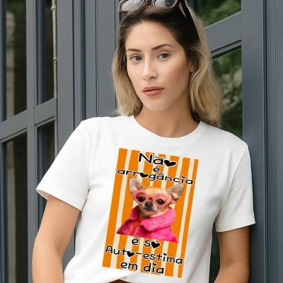 T-shirt personalizada não é arrogância