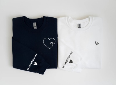 Sweatshirt dia dos namorados puzzle