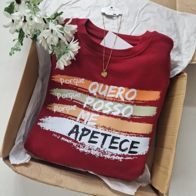 sweatshirt personalizada Porque Quero
