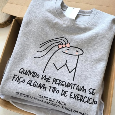 Sweat quando me perguntam se faço algum tipo de exercício