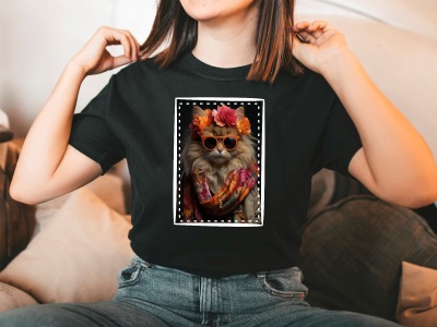 T-shirt personalizada gato