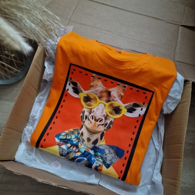 T-shirt personalizada Girafa moldura II