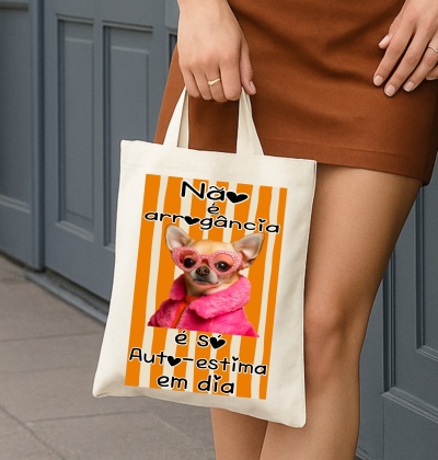 Tote-bag personalizada não é arrogância