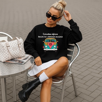 Sweat personalizada Caminhos difíceis