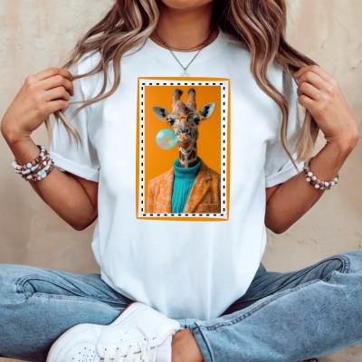 Tshirt personalizada Girafa