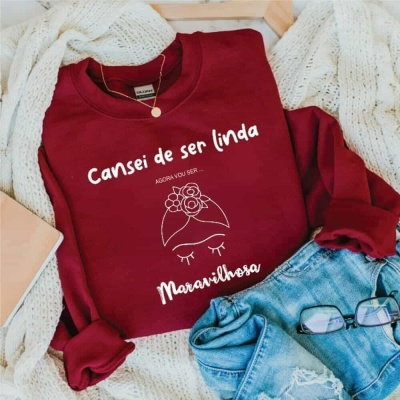 Sweatshirt Personalizada Cansei de ser linda