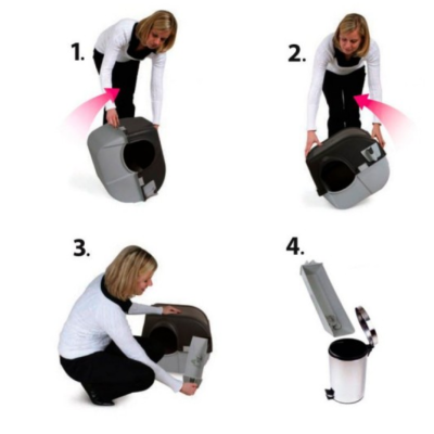 Caixa de areia Omega Paw - Roll N'Clean Litter Box