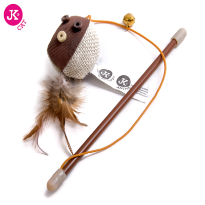 Brinquedo com cana para gatos