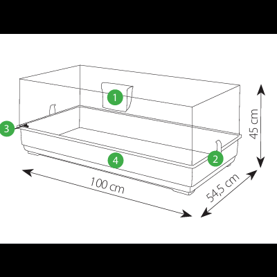 Alojamento roedores Easy 100
