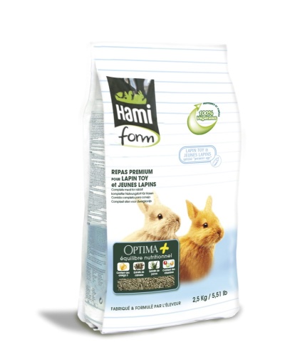 Premium Optima+ – Refeição Completa para Coelhos Toy e Jovens – 2,5 kg
