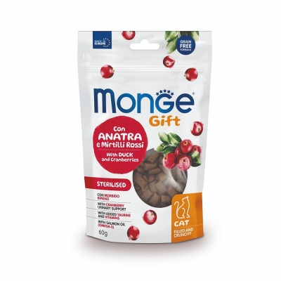 Monge Gift Gato Crunchy Snacks - Sterilised Pato & Arando