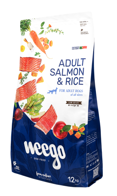 Weego Dog Food Adult Salmon & Rice Low Grain