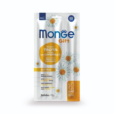 Monge Gift Gato Sticks - Kitten Truta & Camomila 15g