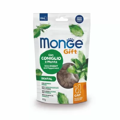 Monge Gift Gato Crunchy Snacks - Dental Coelho & Menta
