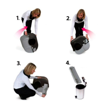 Caixa de areia Omega Paw - Roll N'Clean Litter Box