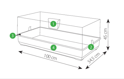 Alojamento roedores Easy 100