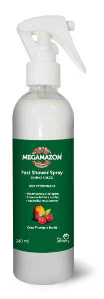 Megamazon fast shower/banho seco spray pitanga e buriti 240ml
