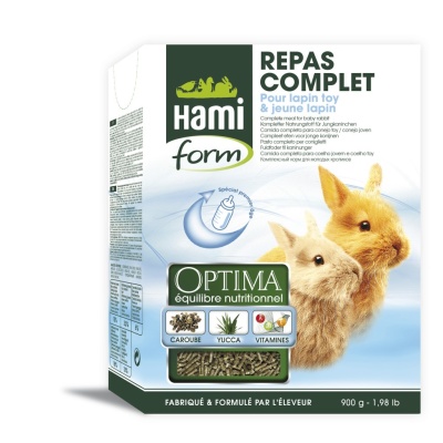 Optima – Refeição Completa para Coelhos Toy e Jovens – 900 g