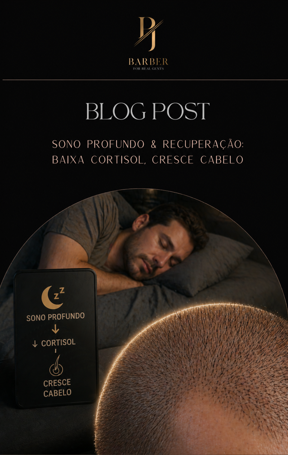 Sono Profundo & Recuperação: Baixa Cortisol, Cresce Cabelo