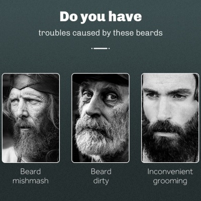 Escova Dobrável para Barba - BeardBrush