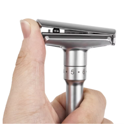 Navalha Ajustável com 5 lâminas : Barbear Perfeito e Personalizado