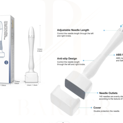 Derma Stamp ajustável - 140 agulhas | 0.0 - 3.0 mm (for hair regrowth / skin) Derma Stamp ajustável - 140 agulhas | 0.0 - 3.0 mm (for hair regrowth / skin)