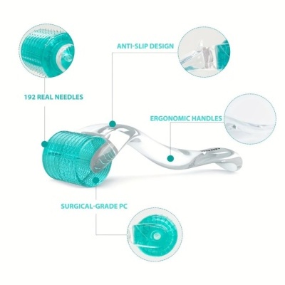 Derma Roller DRS - 192 agulhas individuais | 0.20 - 3.0 mm (for hair regrowth / skin)