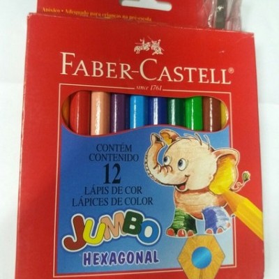 Lápis de cor Faber-Castell Jumbo Hexagonal