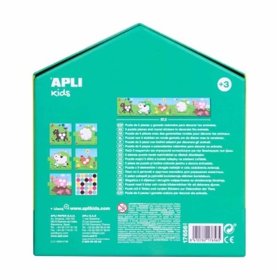 Meu primeiro quebra-cabeça com adesivos