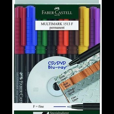 Pack 8 Marcadores Permanentes Faber-Castell