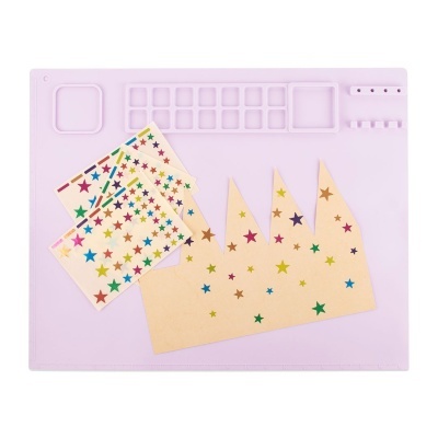 Tapete de pintura de silicone lilás