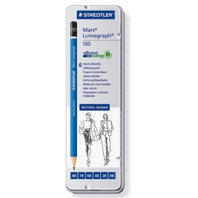 Lápis grafite macios Staedtler Mars* Lumograph