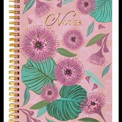 Caderno Goldbuch A5, 80 fls, linha de pássaros tropicais