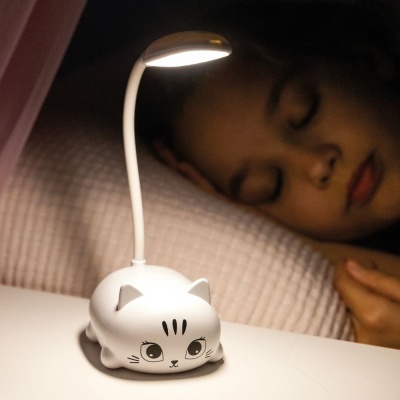 Candeeiro de Led Gato Branco